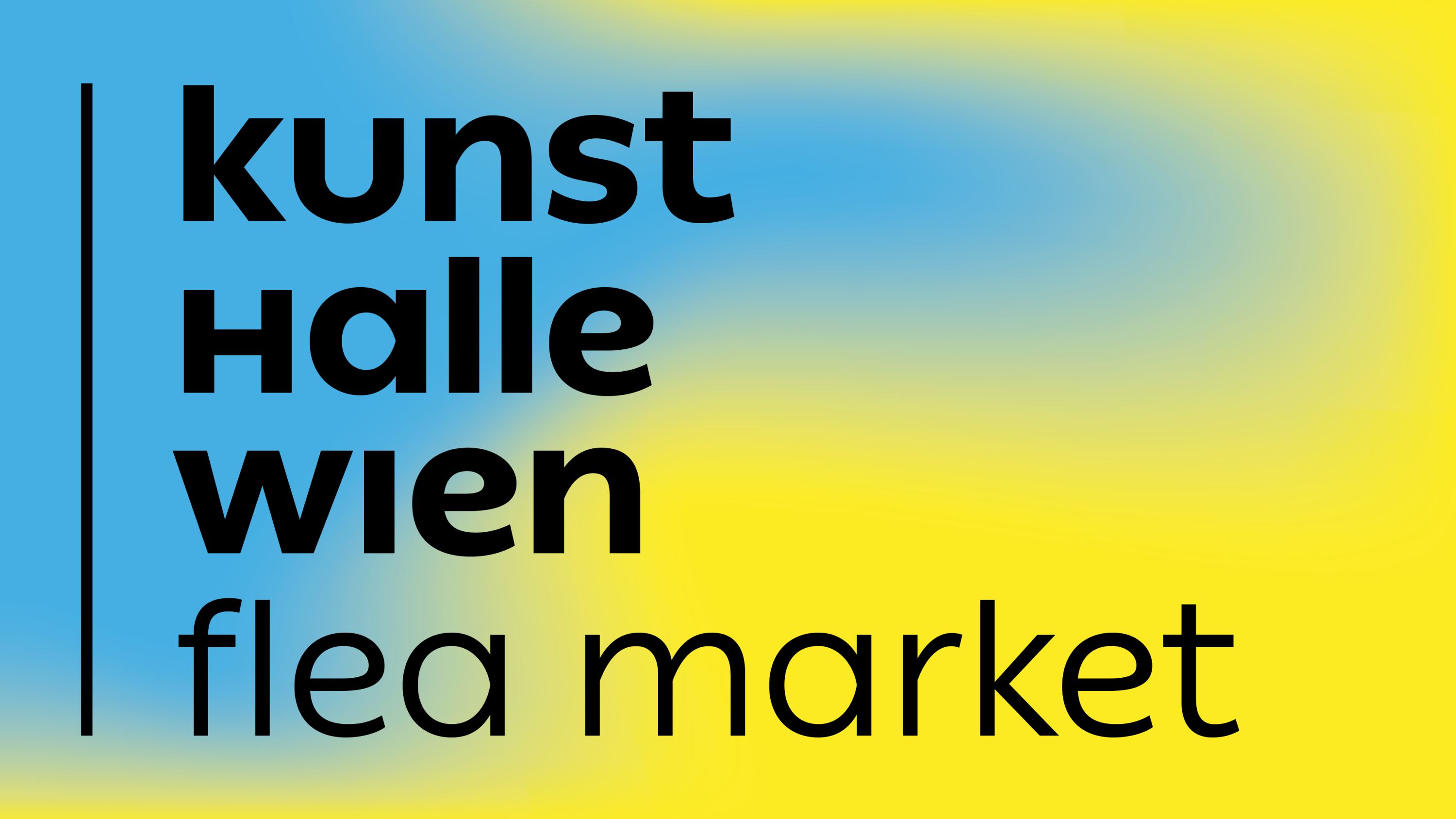 Textgrafik Kunsthalle Wien flea market