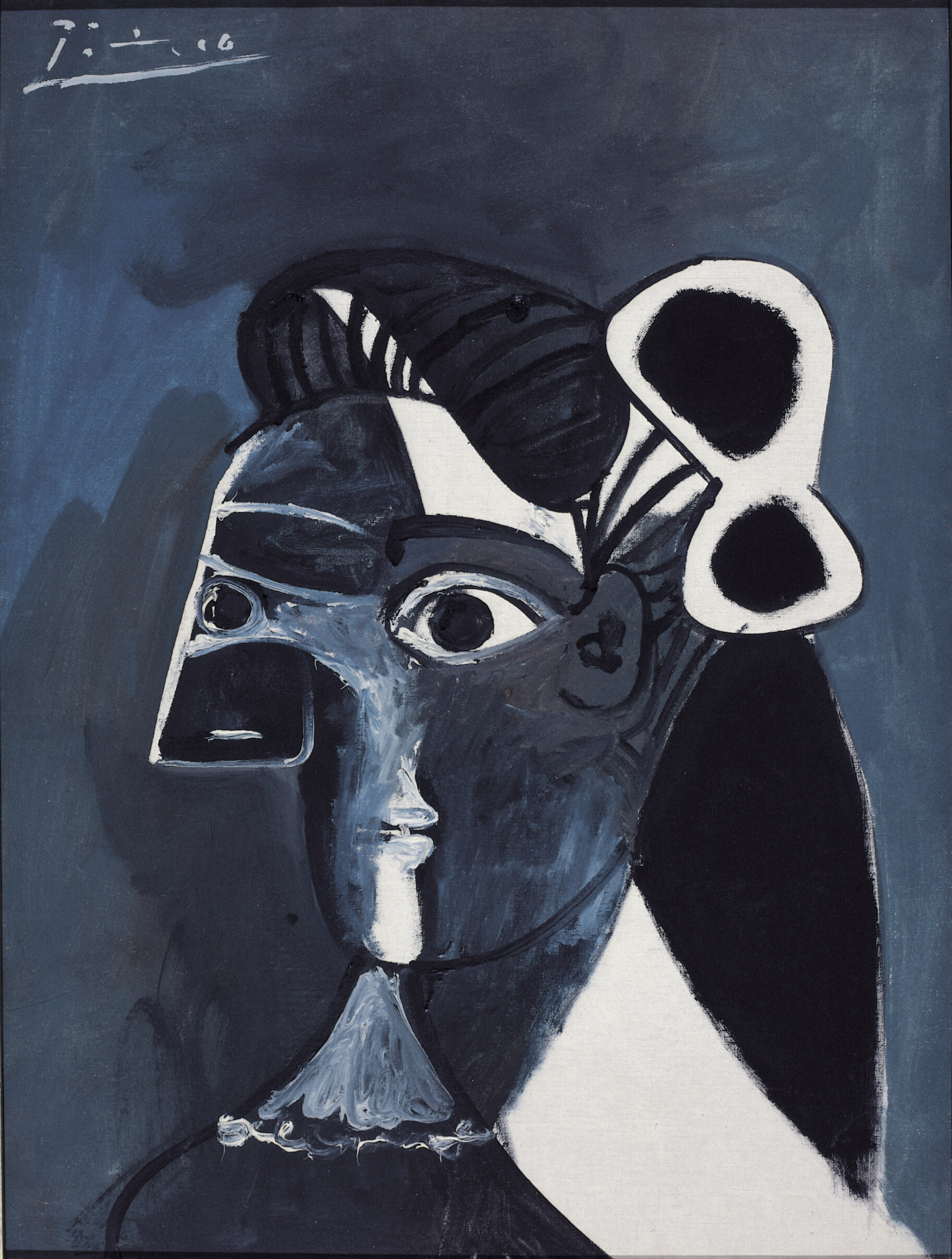 Kubistisches Portrait einer Frau von Pablo Picasso.