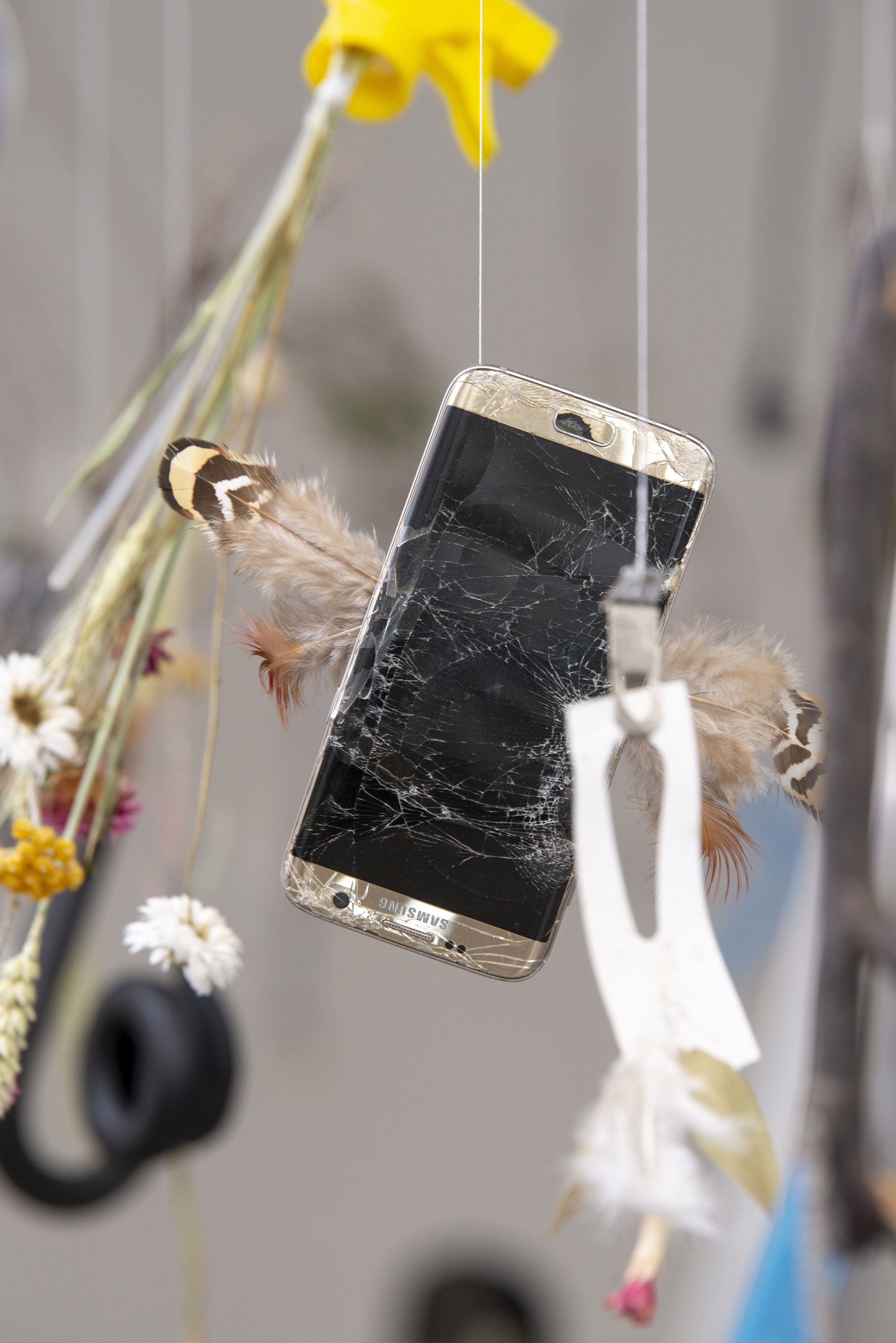 Filigrane Mobiles aus Fundst&uuml;cken.