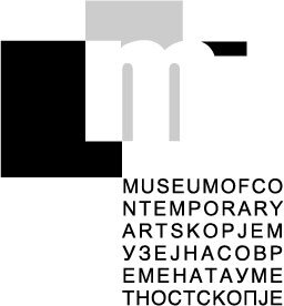 Logo des Museums für Zeitgenössische Kunst Skopje.
