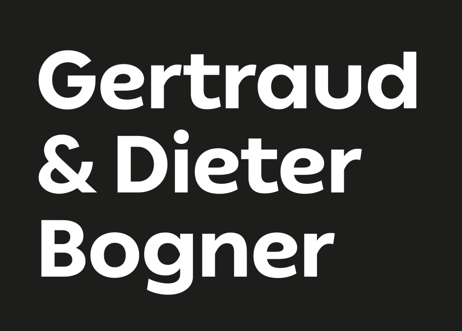 Textlogo Gertraud & Dieter Bogner