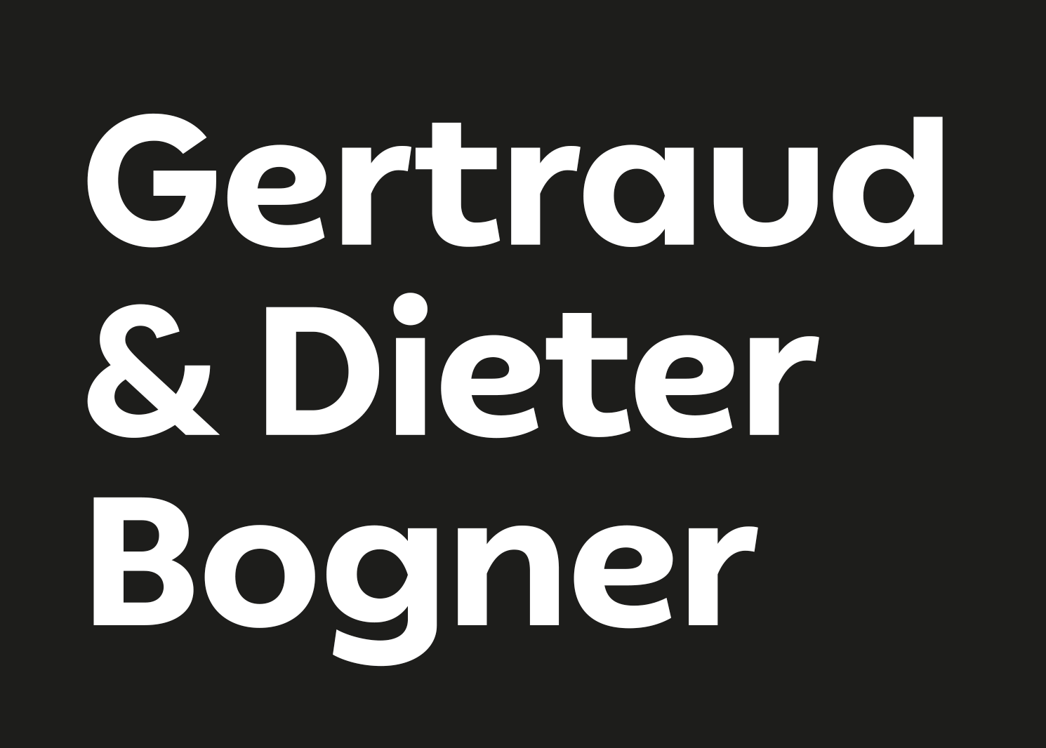 Textlogo Gertraud & Dieter Bogner